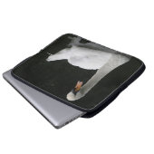 Schöner weißer Schlauch Laptopschutzhülle (Vorne Knopf)