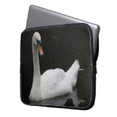 Schöner weißer Schlauch Laptopschutzhülle (Vorderseite Links)