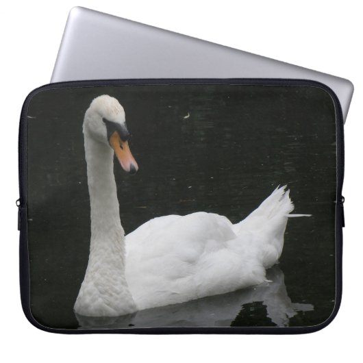 Schöner weißer Schlauch Laptopschutzhülle (Vorderseite)