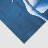 Schöner weißer Schwan im Wasser Seidenpapier (Ausschnitt)