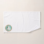 Schöner weißer Schwan in türkisblauem Wasser Badhandtuch Set (Handtuch)