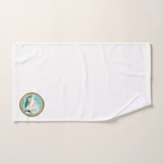 Schöner weißer Schwan in türkisblauem Wasser Badhandtuch Set (Handtuch)