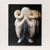 Schöner weißer Schwan, Jigsaw Puzzle (Vertikal)