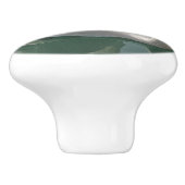 Schöner weißer Schwan Keramikknauf (Seitenansicht)