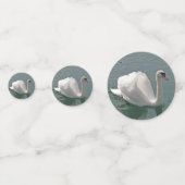 Schöner weißer Schwan Konfetti (Vorderseiten)