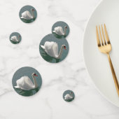 Schöner weißer Schwan Konfetti (Gruppe)