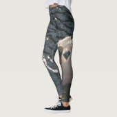 Schöner weißer Schwan Leggings (Links)