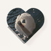 Schöner weißer Schwan Notizblock (Vorderseite)