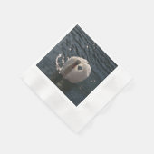 Schöner weißer Schwan Serviette (Ecke)