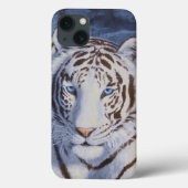 Schöner weißer Tiger mit kristallblauen Augen Case-Mate iPhone Hülle (Rückseite)