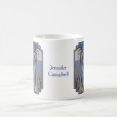 Schöner weißer Tiger mit kristallblauen Augen Kaffeetasse (Mittel)