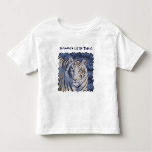 Schöner weißer Tiger mit kristallblauen Augen Kleinkind T-shirt