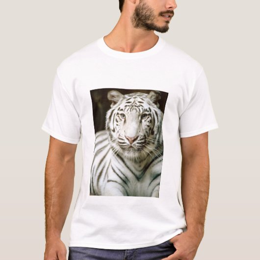 Schöner weißer Tiger-T - Shirt (Vorderseite)