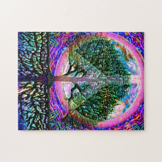 Schöner Weltfriedenspilz Puzzle (Horizontal)