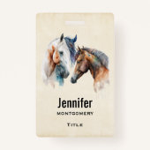 Schöner Western Boho Style Ausweis (Vorderseite)