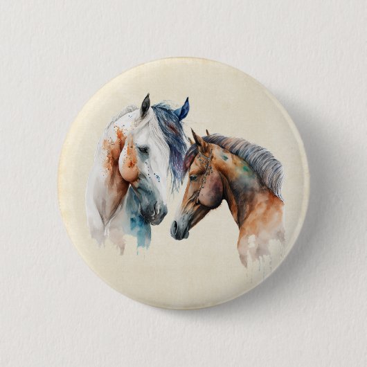 Schöner Western Boho Style Button (Vorderseite)