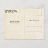 Schöner Western Boho Style Geburtstag Einladungspostkarte (Rückseite)