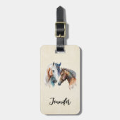 Schöner Western Boho Style Gepäckanhänger (Vorderseite vertikal)