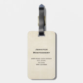 Schöner Western Boho Style Gepäckanhänger (Rückseite vertikal)