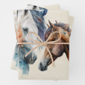 Schöner Western Boho Style Geschenkpapier Set (Beispiel)