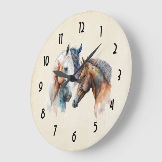 Schöner Western Boho Style Große Wanduhr (Winkel)