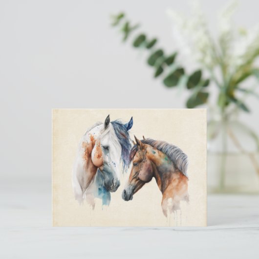 Schöner Western Boho Style Postkarte (Stehend Vorderseite)