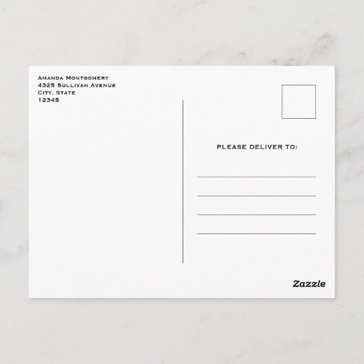 Schöner Western Boho Style Postkarte (Rückseite)