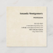 Schöner Western Boho Style Quadratische Visitenkarte (Rückseite)