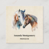 Schöner Western Boho Style Quadratische Visitenkarte (Vorderseite)