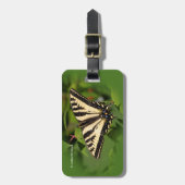 Schöner Western Tiger Frack Butterfly Gepäckanhänger (Vorderseite vertikal)