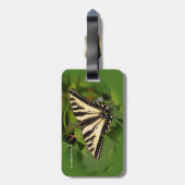 Schöner Western Tiger Frack Butterfly Gepäckanhänger (Rückseite vertikal)