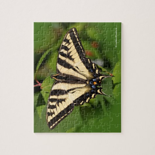 Schöner Western Tiger Frack Butterfly Puzzle (Vertikal)