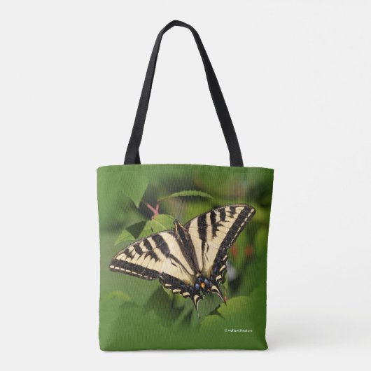Schöner Western Tiger Frack Butterfly Tasche (Rückseite)