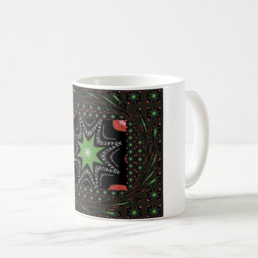 Schöner Whirlpool-Hintergrund Druckvektor Kaffeetasse (VorderseiteRechts)