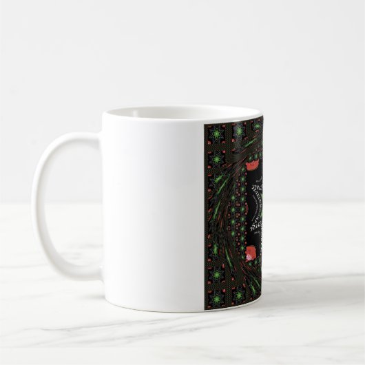 Schöner Whirlpool-Hintergrund Druckvektor Kaffeetasse (Links)