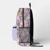 Schöner Wildblume Garten Bedruckter Rucksack (Rechts)