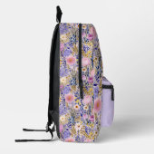 Schöner Wildblume Garten Bedruckter Rucksack (Links)