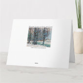 Schöner Winter in farbenfroher Kunst Karte (Rückseite)