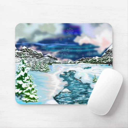 Schöner Winter Mousepad (Mit Mouse)