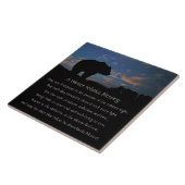 Schöner Winter Solstice Segen mit Bären Fliese (Seite)