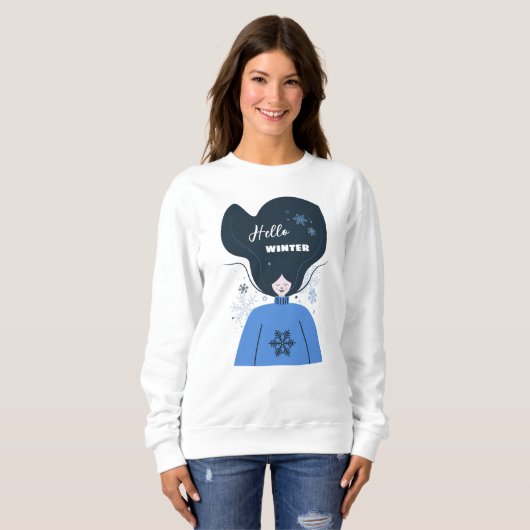 Schöner Winter Sweatshirt (Vorne ganz)