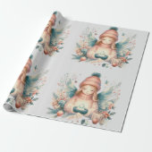 Schöner Winterengel inmitten der Natur im Norden Geschenkpapier (Ungerollt)