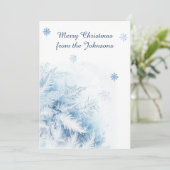 Schöner Winterfrost Weihnachten (Stehend Vorderseite)