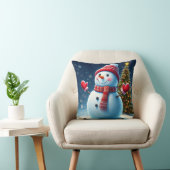 "Schöner Wintergarten: Weihnachtsbaumen & Snowmen  Kissen (Stuhl )