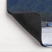 Schöner winterlicher Tag.. Mousepad (Ecke)
