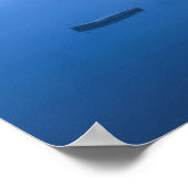 Schöner Wintersee mit Zitat Poster (Ecke)