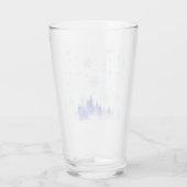 Schöner Wintertag Glas (Rückseite)