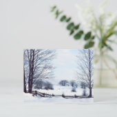 Schöner Wintertag Postkarte (Stehend Vorderseite)