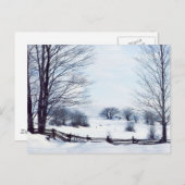 Schöner Wintertag Postkarte (Vorne/Hinten)