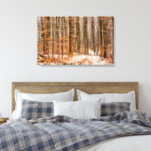 Schöner Winterwald mit Schnee Leinwanddruck (Insitu (Schlafzimmer))